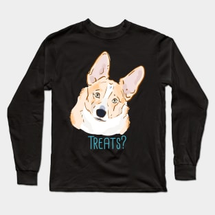 Treats? Corgi Long Sleeve T-Shirt